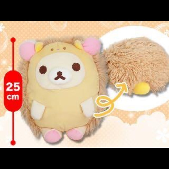 Rilakkuma Korilakkuma Hedgehog Japanese Plushy - Picture 1 of 4